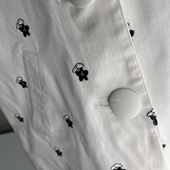 VTG ERIN LONDON Women's Embroidered Lined Button Jacket with Shoulder Pads S - Picture 8 of 8